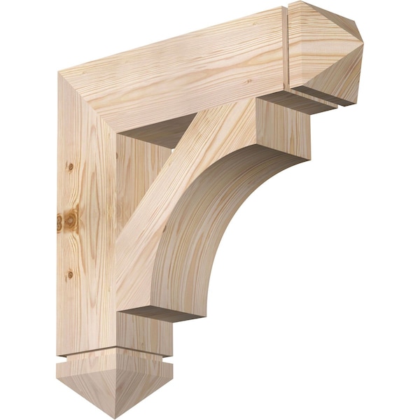 Ekena Millwork Westlake Arts & Crafts Smooth Bracket, Douglas Fir, 5 1/2"W x 24"D x 24"H BKT06X24X24WTL03SDF - main